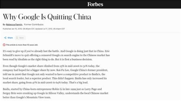 Why is Google Banned in China? Unpacking the Digital Divide